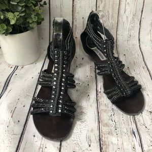 Steve Madden wedge studded sandals